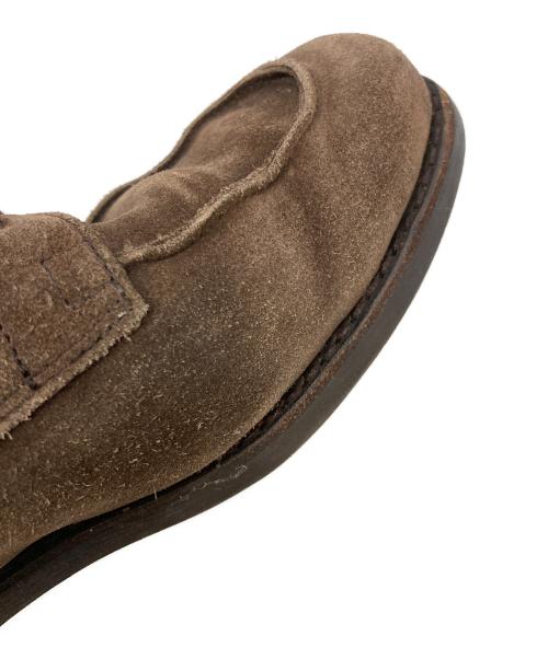 PARABOOT（パラブーツ）PARABOOT (パラブーツ) Uチップスウェードシューズ ブラウン サイズ:8Aの古着・服飾アイテム