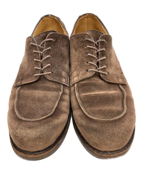 PARABOOT（パラブーツ）PARABOOT (パラブーツ) Uチップスウェードシューズ ブラウン サイズ:27の古着・服飾アイテム