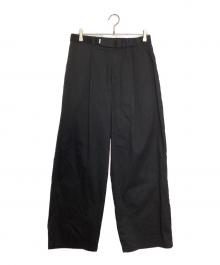 Graphpaper（グラフペーパー）の古着「Solotex Twill Wide Chef Pants/ソロテックス ツイル ワイド シェフ パンツ」｜ブラック