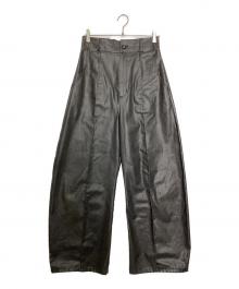 MAISON SPECIAL（メゾンスペシャル）の古着「Center Pin Tuck Denim Pants/センター ピンタック デニムパンツ」｜ブラック