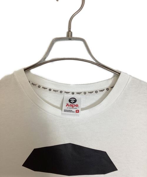 Aape BY A BATHING APE（エーエイプ バイ アベイシングエイプ）Aape BY A BATHING APE (エーエイプ バイ アベイシングエイプ) プリントTシャツ ホワイト サイズ:Ｍの古着・服飾アイテム