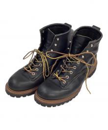 RED WING（レッドウィング）の古着「ラインマンブーツ」｜ブラック