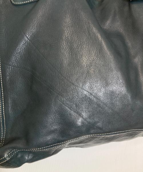 GIORGIO BRATO（ジョルジョブラッド）GIORGIO BRATO (ジョルジョブラッド) 2WAYレザートートバッグ グリーンの古着・服飾アイテム