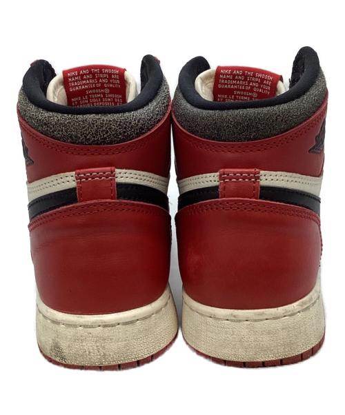 NIKE（ナイキ）NIKE (ナイキ) AIR JORDAN 1 RETRO HIGH OG GS レッド サイズ:24cmの古着・服飾アイテム