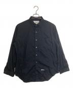 Hombre Ninoオンブレニーニョ）の古着「ROUND COLLAR SHIRT」｜ブラック
