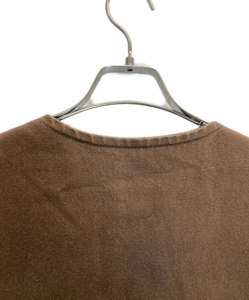 CarHartt（カーハート）CarHartt (カーハート) ダックフリースベスト ブラウン サイズ:Lの古着・服飾アイテム
