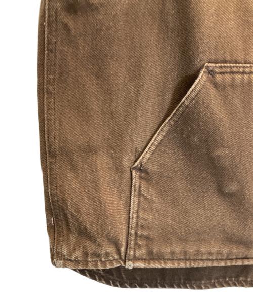 CarHartt（カーハート）CarHartt (カーハート) ダックフリースベスト ブラウン サイズ:Lの古着・服飾アイテム