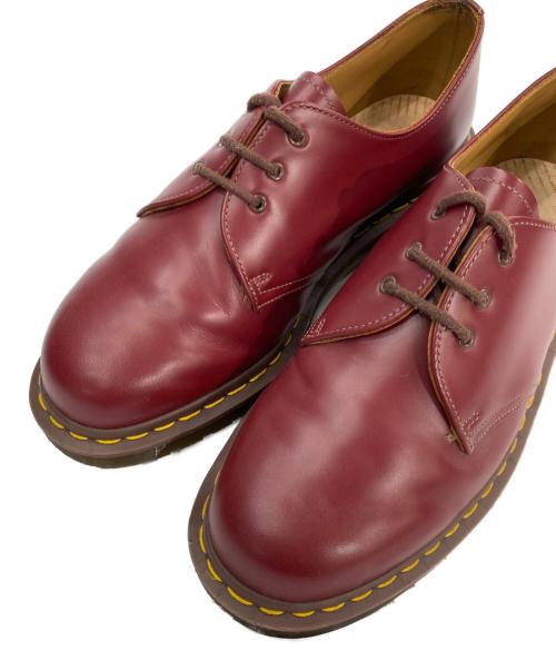 Dr.Martens（ドクターマーチン）Dr.Martens (ドクターマーチン) OXBLOOD 3EYELET SHOE レッド サイズ:UK8の古着・服飾アイテム