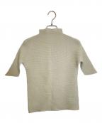 ISSEY MIYAKE PLEATS (T)イッセイミヤケプリーツ）の古着「ハイネックジャバラプリーツTシャツ」｜グリーン