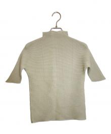 ISSEY MIYAKE PLEATS (T)（イッセイミヤケプリーツ）の古着「ハイネックジャバラプリーツTシャツ」｜グリーン