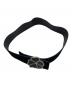 中古・古着 Saint Laurent Paris (サンローランパリ) Suede Crystal Clover Belt ブラック：13000円