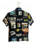 WACKO MARIA (ワコマリア) オープンカラーシャツ ブラック×マルチカラー サイズ:Ｍ：11000円