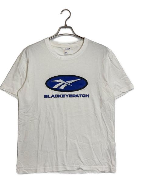 BlackEyePatch（ブラックアイパッチ）BlackEyePatch (ブラックアイパッチ) REEBOK (リーボック) プリントTシャツ ホワイトの古着・服飾アイテム