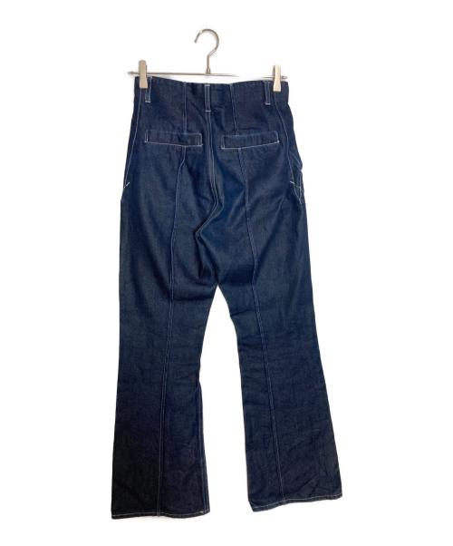 YOHEI OHNO（ヨウヘイオオノ）YOHEI OHNO (ヨウヘイオオノ) デザインフレアデニムパンツ インディゴ サイズ:SIZE 0の古着・服飾アイテム