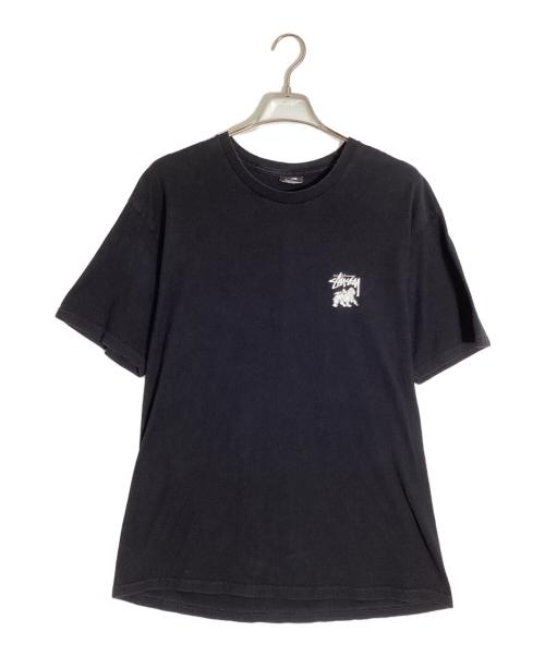 stussy（ステューシー）stussy (ステューシー) プリントTシャツ ブラック サイズ:Lの古着・服飾アイテム