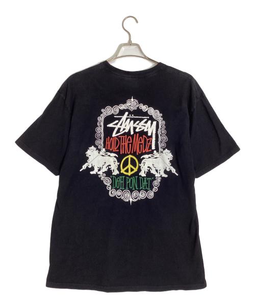 stussy（ステューシー）stussy (ステューシー) プリントTシャツ ブラック サイズ:Lの古着・服飾アイテム