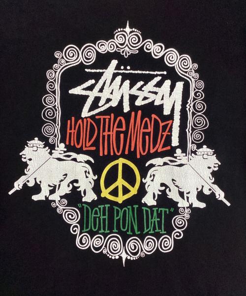 stussy（ステューシー）stussy (ステューシー) プリントTシャツ ブラック サイズ:Lの古着・服飾アイテム