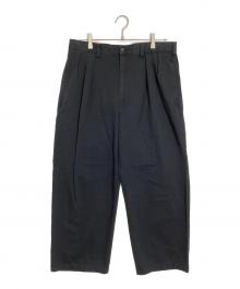 POLO RALPH LAUREN（ポロ・ラルフローレン）の古着「2タックワイドチノパンツ」｜ブラック