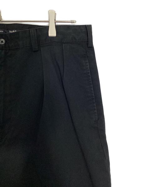 POLO RALPH LAUREN（ポロ・ラルフローレン）POLO RALPH LAUREN (ポロ・ラルフローレン) 2タックワイドチノパンツ ブラック サイズ:36/30の古着・服飾アイテム