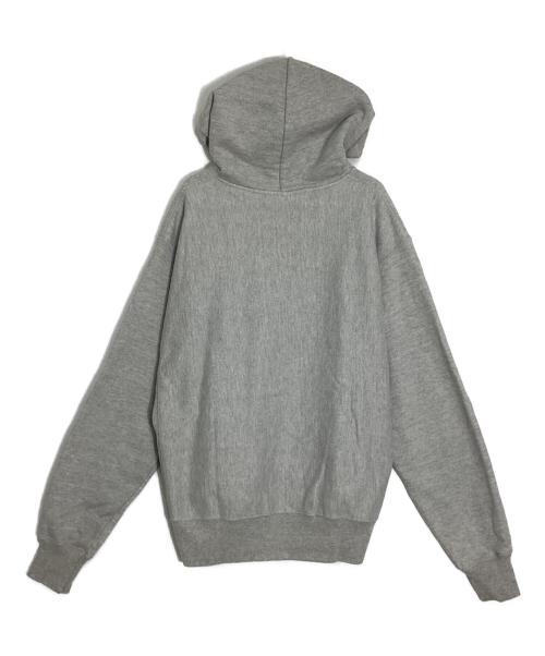 Champion REVERSE WEAVE（チャンピオン リバース ウィーブ）Champion REVERSE WEAVE (チャンピオン リバース ウィーブ) プリントパーカー グレー サイズ:Lの古着・服飾アイテム