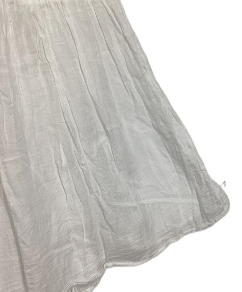 ne quittez pas（ヌキテパ）ne quittez pas (ヌキテパ) Cotton Voile Tiered Middle Length Dress/コットンボイル ティアード ミドルレングス ドレス ホワイト サイズ:不明の古着・服飾アイテム