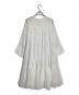 ne quittez pas (ヌキテパ) Cotton Voile Tiered Middle Length Dress/コットンボイル ティアード ミドルレングス ドレス ホワイト サイズ:不明：10000円