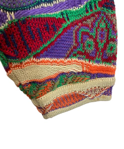 Coogi（クージー）Coogi (クージー) 3Dニット マルチカラー サイズ:Sの古着・服飾アイテム