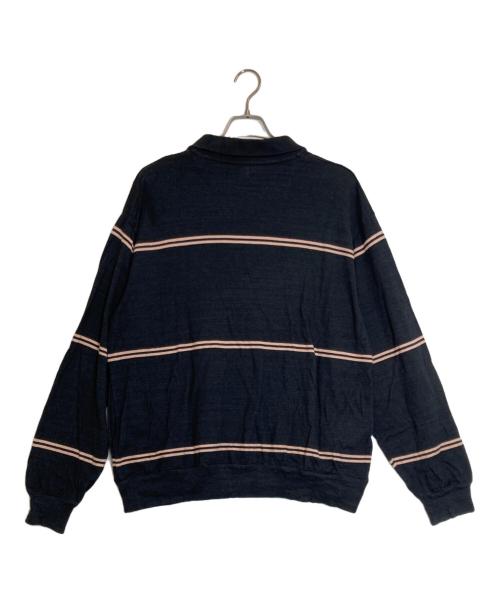 BLURHMS（ブラームス）blurhms (ブラームス) C/NAPP Border Skipper / シー/ナップ ボーダー スキッパー ネイビー×ピンク サイズ:3の古着・服飾アイテム