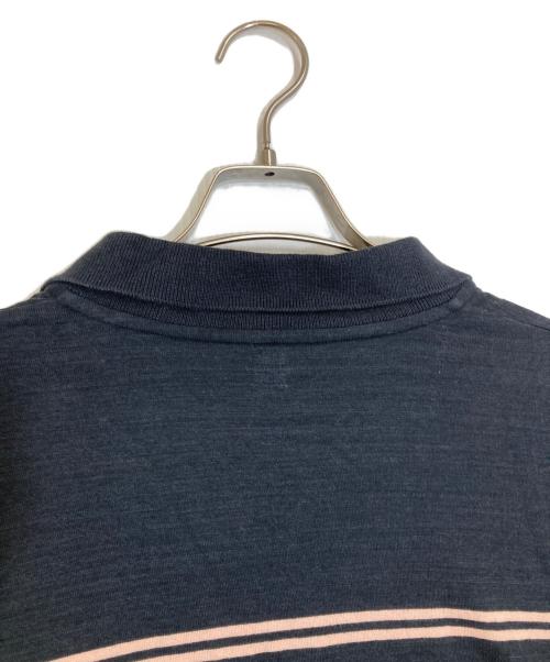 BLURHMS（ブラームス）blurhms (ブラームス) C/NAPP Border Skipper / シー/ナップ ボーダー スキッパー ネイビー×ピンク サイズ:3の古着・服飾アイテム