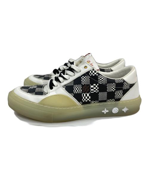 LOUIS VUITTON（ルイ ヴィトン）LOUIS VUITTON (ルイ ヴィトン) LVオリ・ライン ディストーテッドダミエ ローカット ブラック サイズ:7 1/2の古着・服飾アイテム