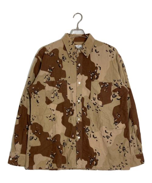 Needles（ニードルズ）Needles (ニードルズ) チョコチップカモフランネルシャツ ブラウン サイズ:Ｌの古着・服飾アイテム