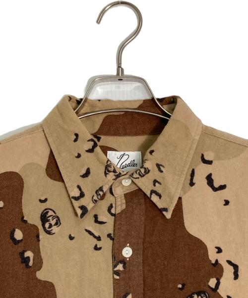 Needles（ニードルズ）Needles (ニードルズ) チョコチップカモフランネルシャツ ブラウン サイズ:Ｌの古着・服飾アイテム