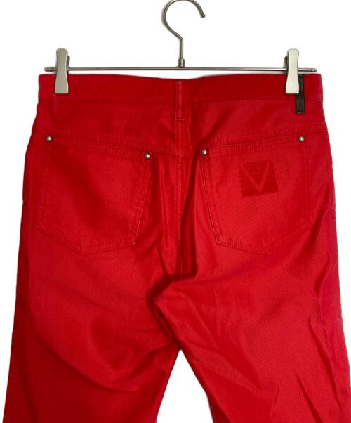 LOUIS VUITTON（ルイ ヴィトン）LOUIS VUITTON (ルイ ヴィトン) カラーデニムパンツ レッド サイズ:26の古着・服飾アイテム