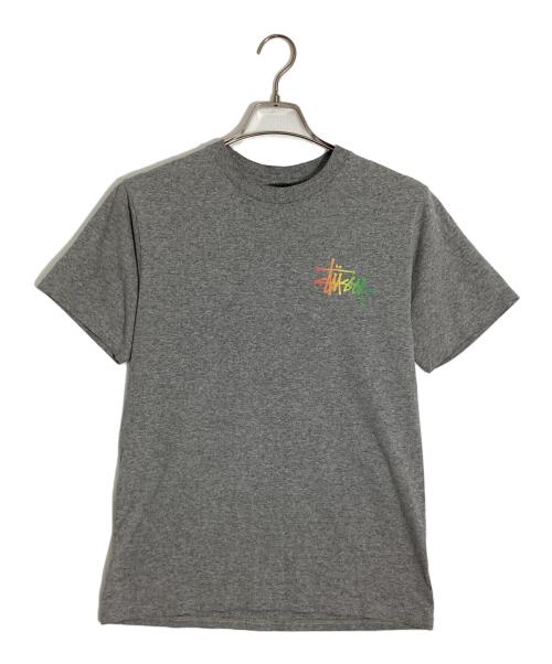 stussy（ステューシー）stussy (ステューシー) ロゴプリントTシャツ グレー サイズ:Sの古着・服飾アイテム