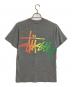stussy (ステューシー) ロゴプリントTシャツ グレー サイズ:S：6000円