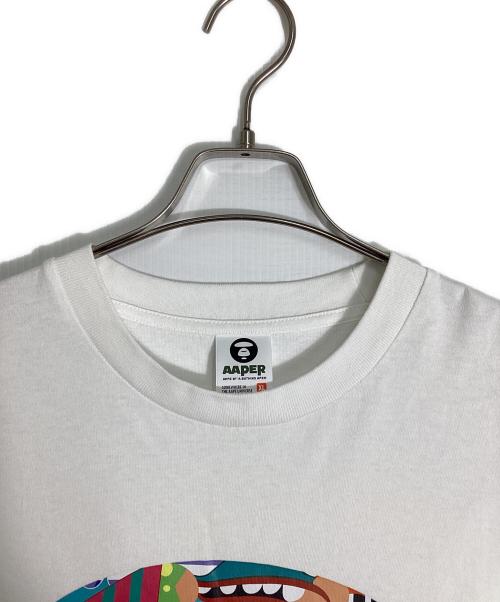 Aape BY A BATHING APE（エーエイプ バイ アベイシングエイプ）AAPE BY A BATHING APE (エーエイプ バイ アベイシングエイプ) プリントTシャツ ホワイト サイズ:XLの古着・服飾アイテム