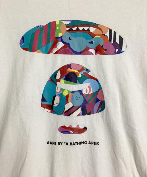 Aape BY A BATHING APE（エーエイプ バイ アベイシングエイプ）AAPE BY A BATHING APE (エーエイプ バイ アベイシングエイプ) プリントTシャツ ホワイト サイズ:XLの古着・服飾アイテム