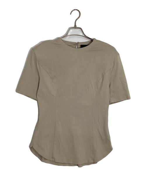 LOUNIE（ルーニー）LOUNIE (ルーニー) KANAKO SATO (カナコ サトウ) パワショルＴシャツ ベージュ サイズ:36の古着・服飾アイテム