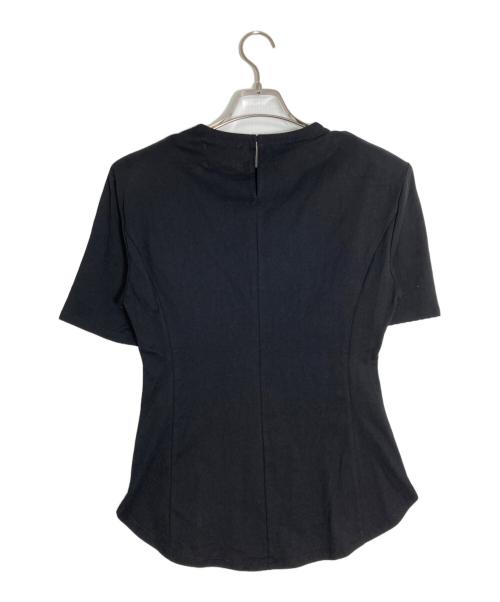 LOUNIE（ルーニー）LOUNIE (ルーニー) Kanako Sato (カナコ サトウ) パワショルＴシャツ ブラック サイズ:36 未使用品の古着・服飾アイテム