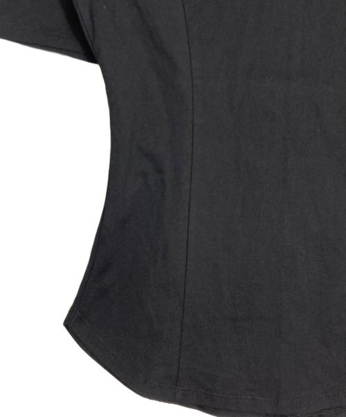 LOUNIE（ルーニー）LOUNIE (ルーニー) Kanako Sato (カナコ サトウ) パワショルＴシャツ ブラック サイズ:36 未使用品の古着・服飾アイテム