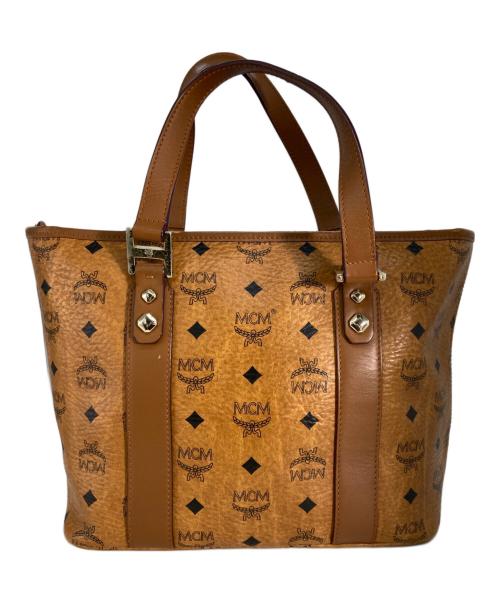 MCM（エムシーエム）MCM (エムシーエム) ヴィセトスハンドバッグ ブラウンの古着・服飾アイテム
