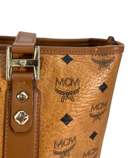 MCM（エムシーエム）MCM (エムシーエム) ヴィセトスハンドバッグ ブラウンの古着・服飾アイテム