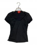 Vivienne Westwood RED LABELヴィヴィアンウエストウッドレッドレーベル）の古着「ロゴ刺繍ミニTシャツ」｜ブラック