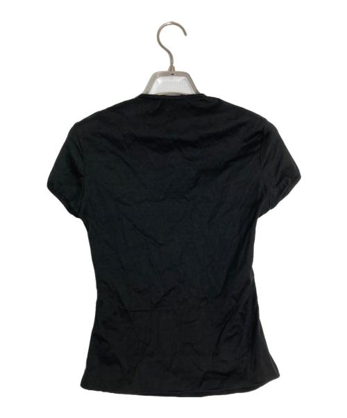 Vivienne Westwood RED LABEL（ヴィヴィアンウエストウッドレッドレーベル）Vivienne Westwood RED LABEL (ヴィヴィアンウエストウッドレッドレーベル) ロゴ刺繍ミニTシャツ ブラック サイズ:XSの古着・服飾アイテム