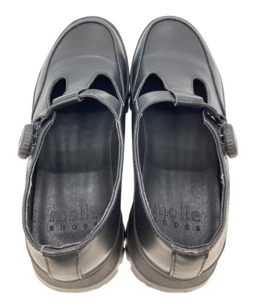 molle shoes（モールシューズ）molle shoes (モールシューズ) F/L T-STRAP ブラック サイズ:26の古着・服飾アイテム