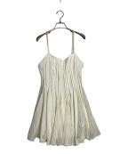 MAISON SPECIALメゾンスペシャル）の古着「Knife Pleat Mini Dress」｜ホワイト