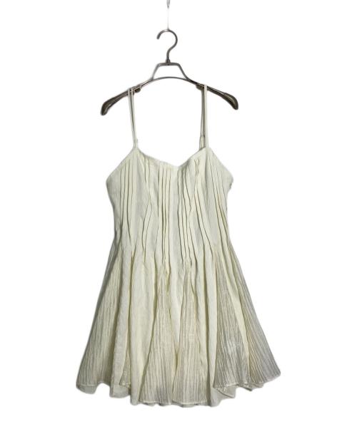 MAISON SPECIAL（メゾンスペシャル）MAISON SPECIAL (メゾンスペシャル) Knife Pleat Mini Dress ホワイト サイズ:free 未使用品の古着・服飾アイテム