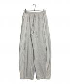 MAISON SPECIALメゾンスペシャル）の古着「Front Zip Sweat Pants」｜ホワイト