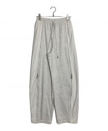 MAISON SPECIAL（メゾンスペシャル）の古着「Front Zip Sweat Pants」｜ホワイト