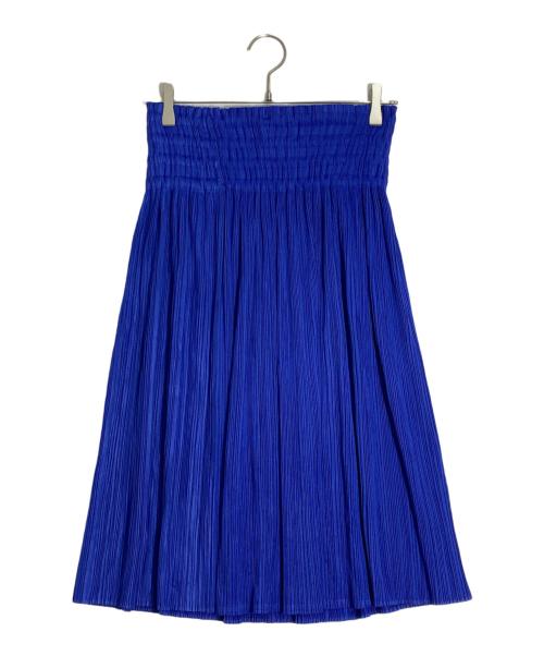 PLEATS PLEASE（プリーツプリーズ）PLEATS PLEASE (プリーツプリーズ) プリーツハイウエストスカート ブルー サイズ:3の古着・服飾アイテム